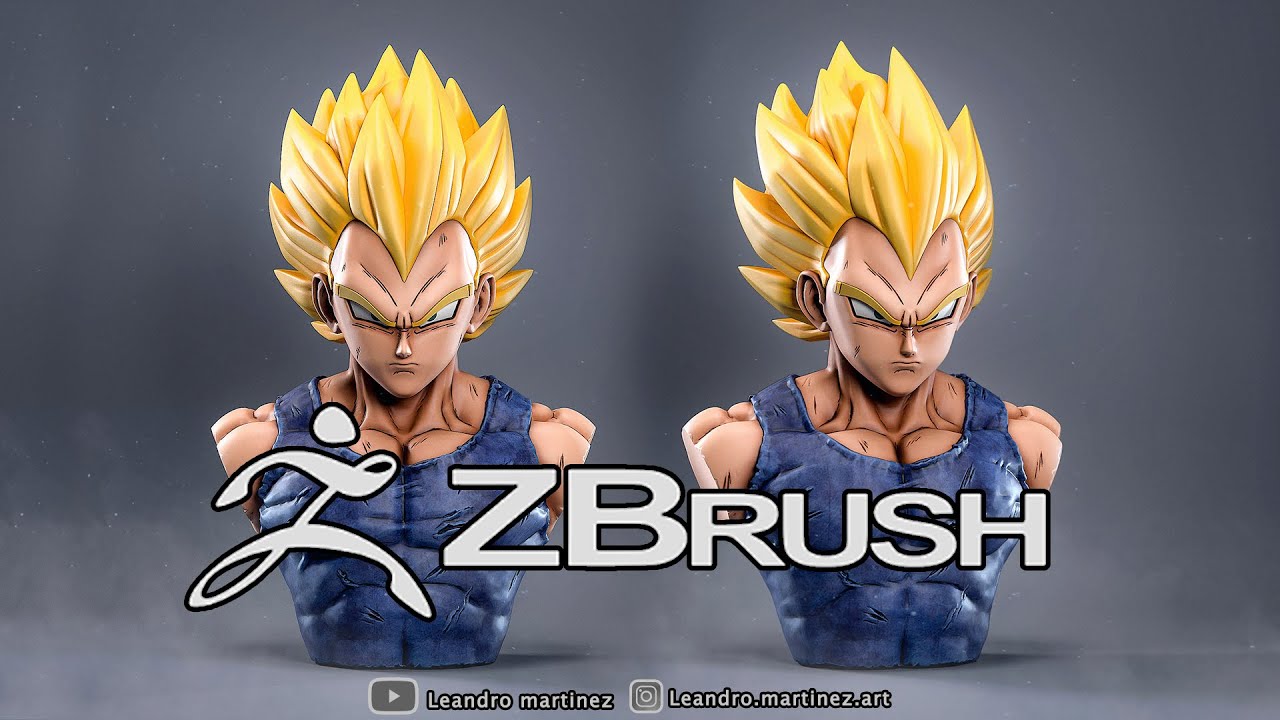 Sculpting Vegeta Ssj zbrush timelapse | Dragon Ball Z