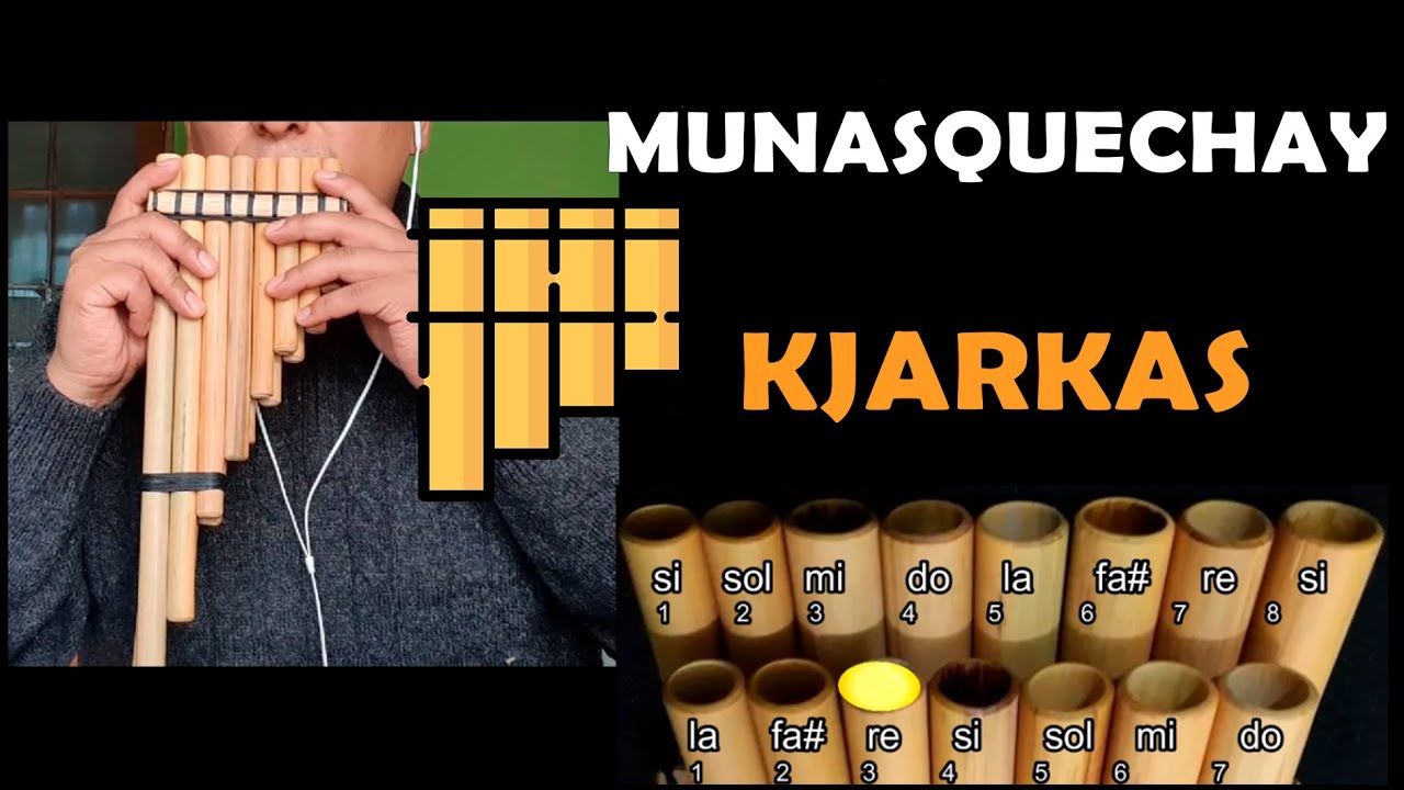 Munasquechay - Kjarkas | Tutorial Zampoña | Panflute cover