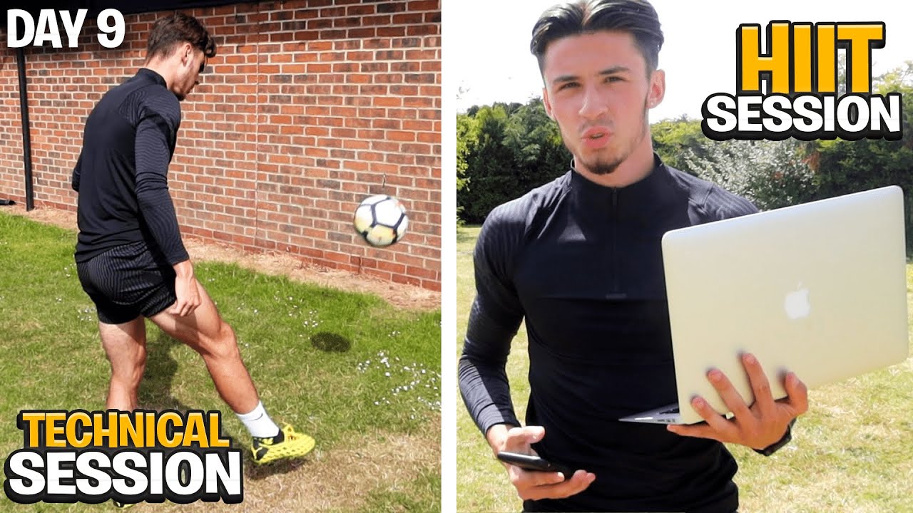 Footballer HIIT Session | Technical and Speed Work... (DAY IN THE LIFE OF A FOOTBALLER) | DAY 9