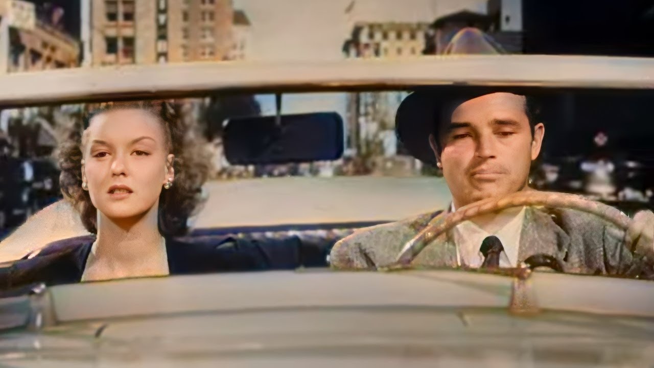 Объезд (1945, фильм-нуар), режиссер Эдгар Г. Улмер | В главных ролях Энн Сэвидж и Том Нил.