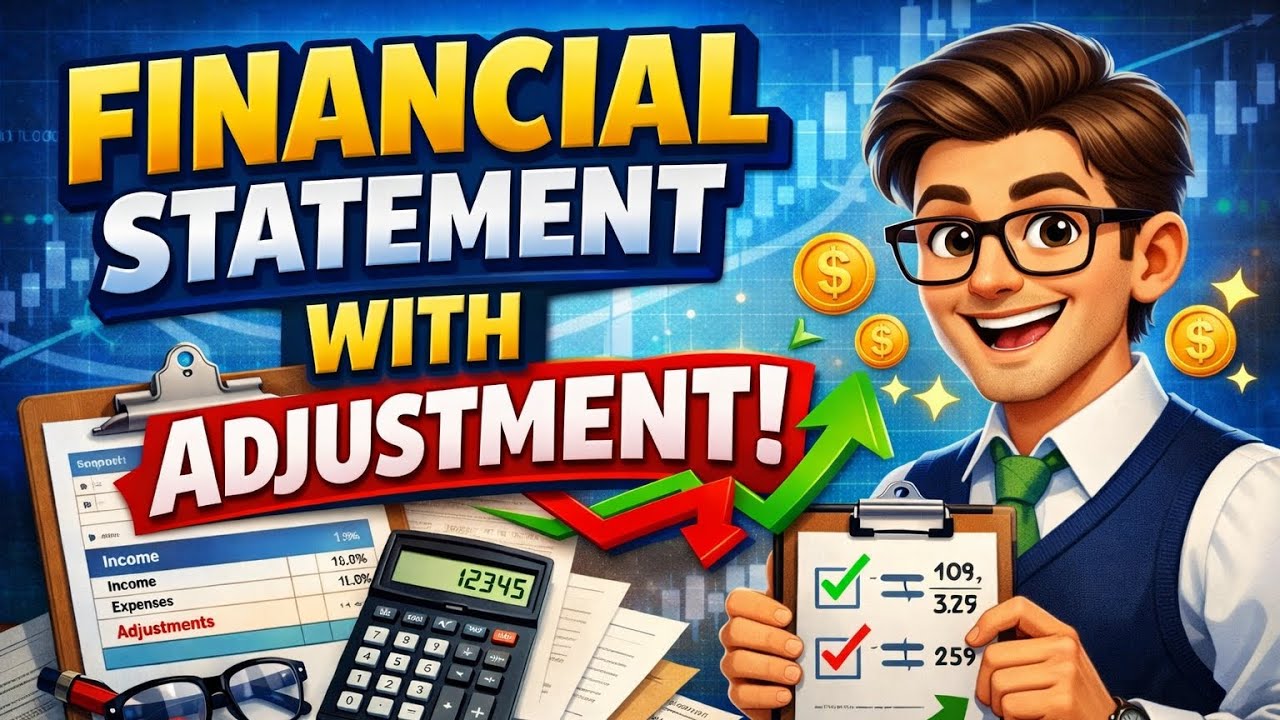 FINANCIAL STATEMENT WITH ADJUSTMENT | ONE SHOT | CLASS 11TH | ACCOUNTANCY | EXPLANATION 