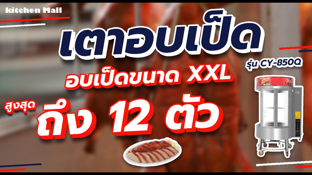 เตาอบเป็ด ตู้อบเป็ด อบเป็ดไซส์ XXL ได้สูงสุด 12 ตัว!!