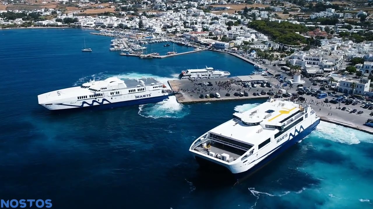 SEAJET: Ταυτόχρονη αναχώρηση των ταχύπλοων - Simultaneous departure of high-speed ferries