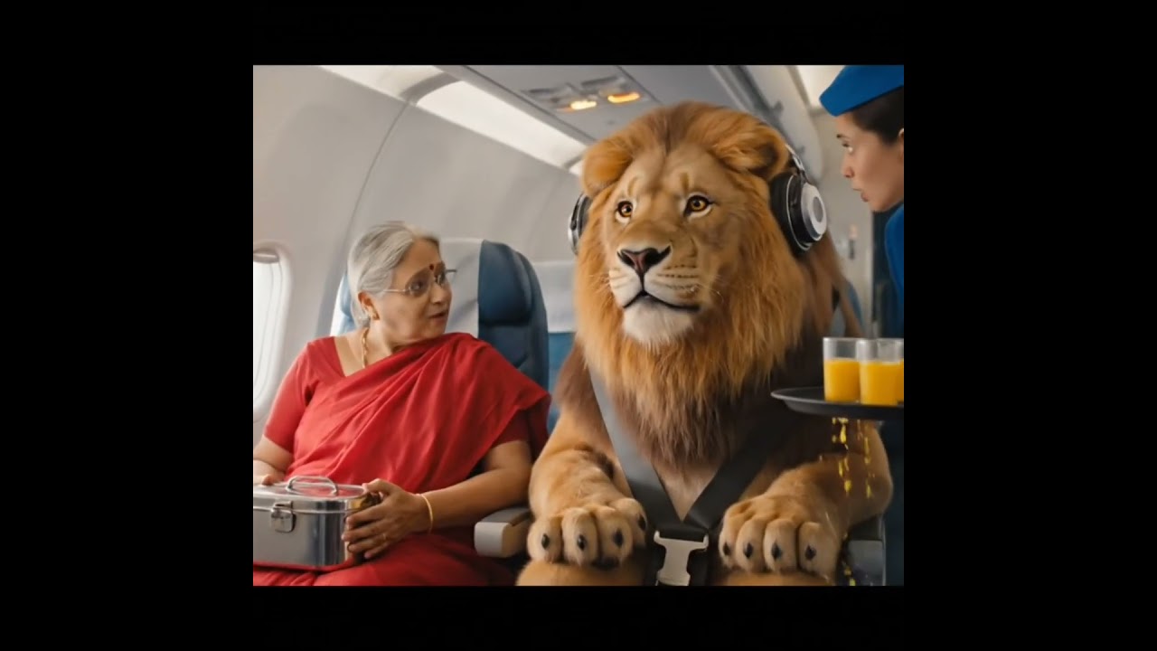 ✈️ Dadi Maa & Sheru in Plane &ndash; Air Hostess Shocked! 😱 | Funny & Cute | Subscribe Now ❤️ #shorts #ai