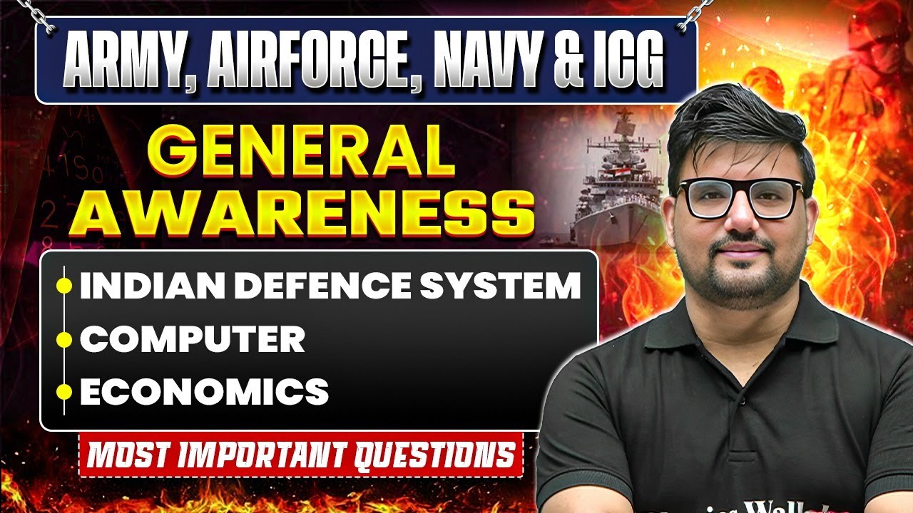 Indian Defence System, Computer & Economics | GA for Agniveer 2026-27 | Army, Airforce, Navy, ICG