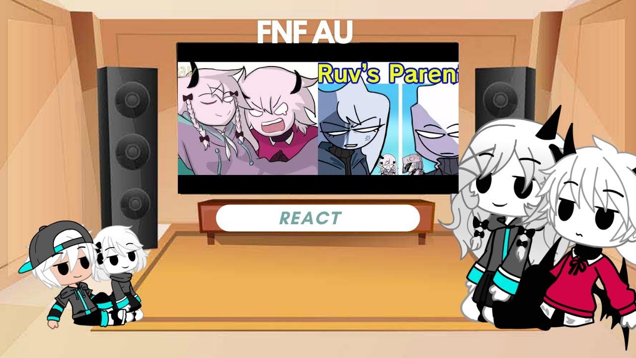 FNF AU MFM React - Rasazy get bite & Ruv Parents (My AU)