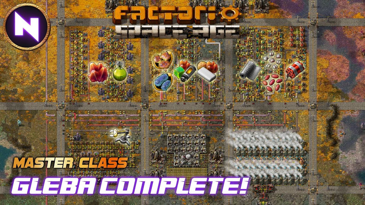 FINISHING GLEBA; Fuel, Plastic & Carbon Fiber (4:4) | Factorio Space Age MASTER CLASS