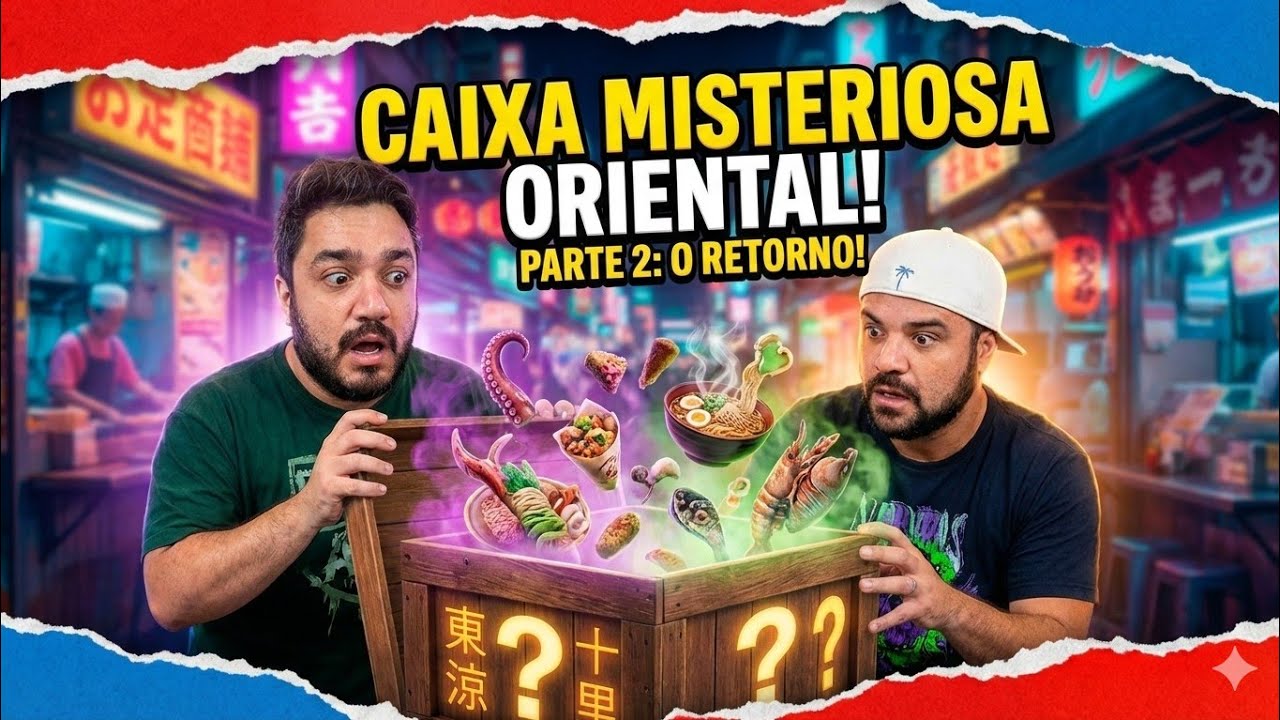 CAIXA MISTERIOSA PARTE 2 - COMIDA ORIENTAL. Comemos Coisas Ainda Piores?