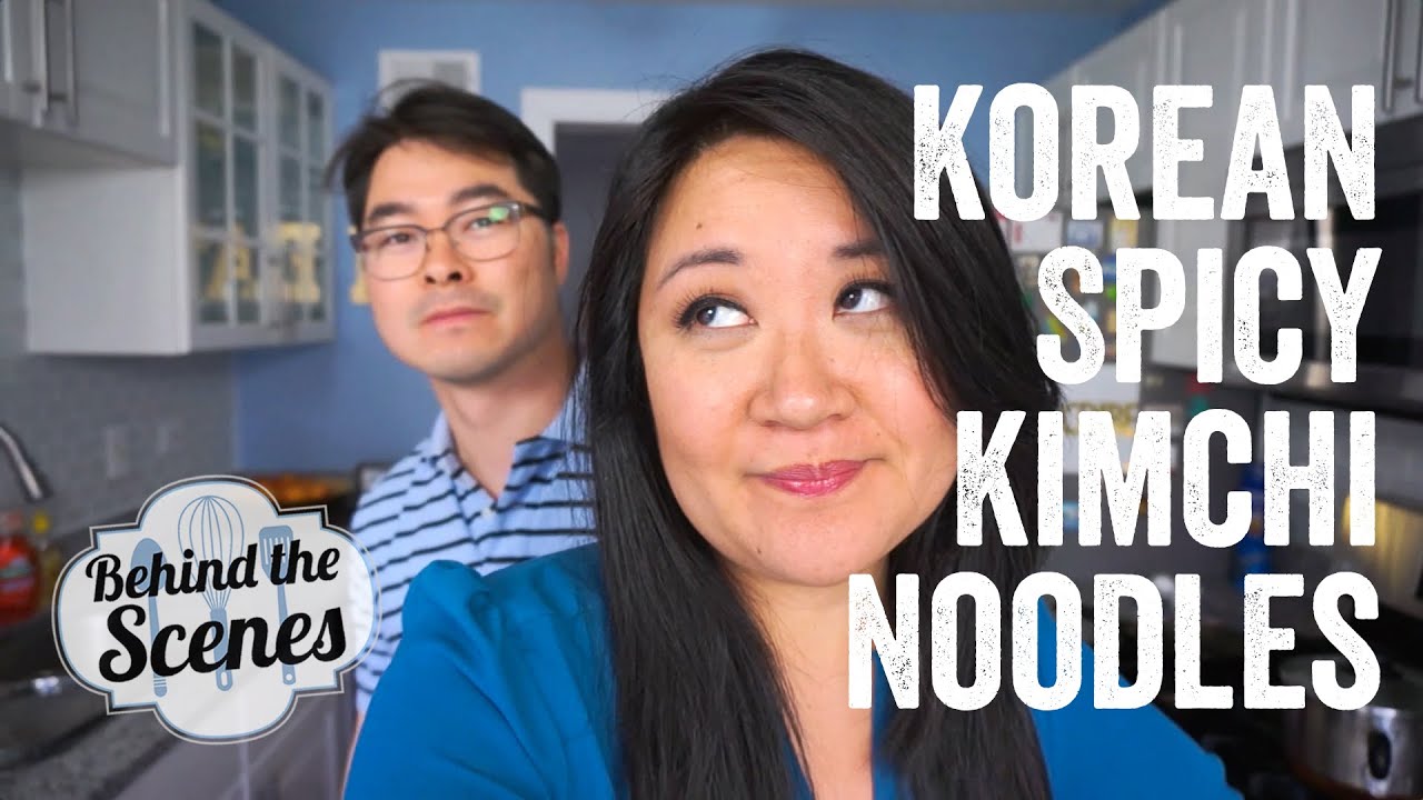 Behind the Scenes! Korean Spicy Kimchi Noodles Episode | Our Yooniverse