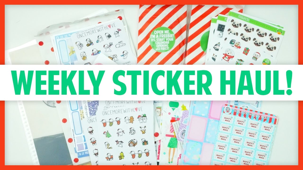 Weekly Etsy Sticker Haul!