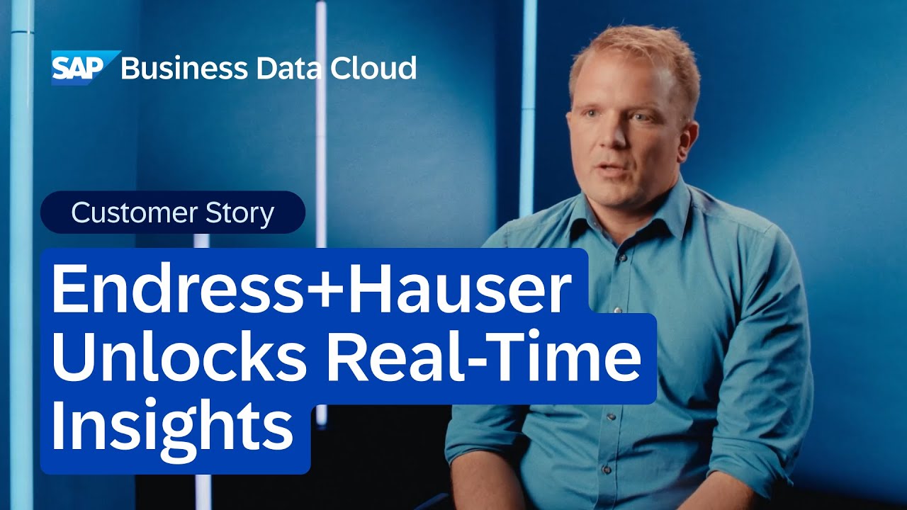 How Endress+Hauser Unlocks Real-Time Insights and AI with SAP Business Data Cloud