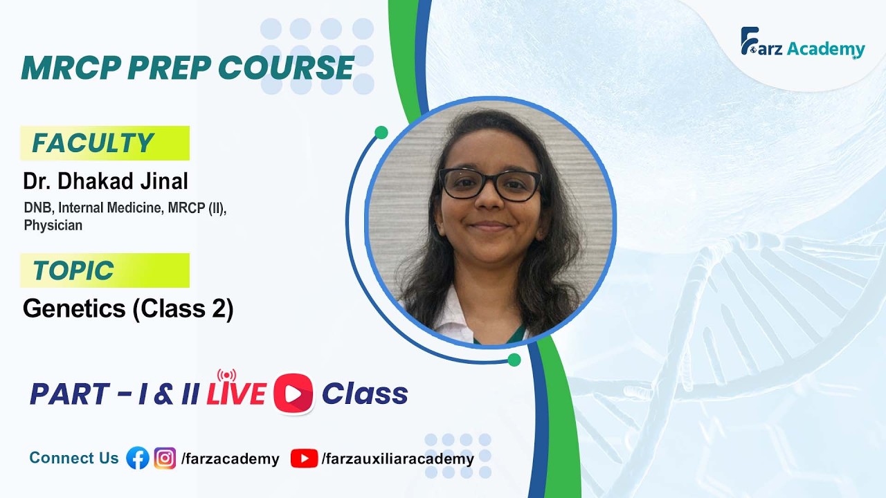 MRCP Prep Course | Genetics (Class 2) | Dr. Dhakad Jinal | 19 Feb 2026 | Short Video