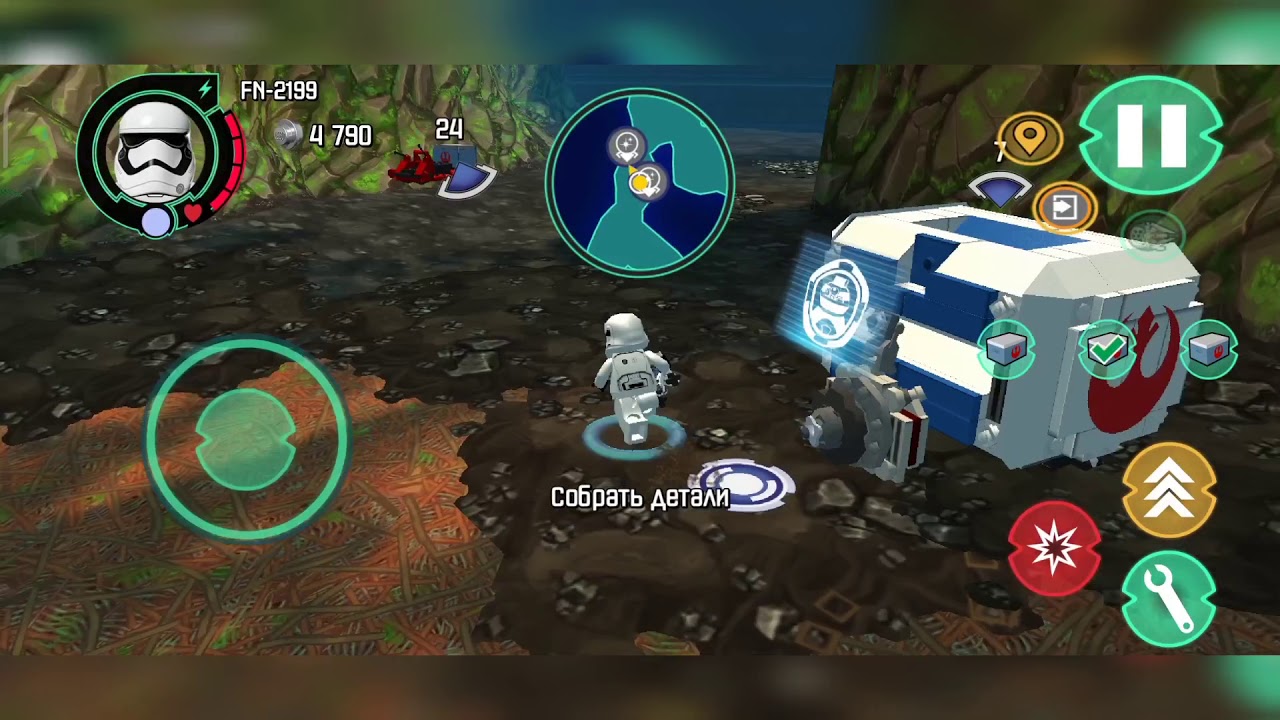 LEGO Star Wars : The Force Awakens Takodana (Android IOS) All Carbonite and Mini kits