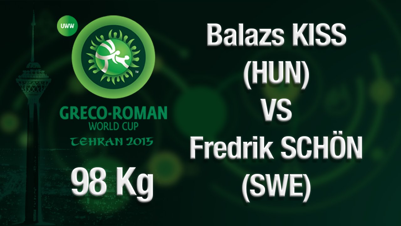 5th-6th - Greco-Roman Wrestling 98 kg - F. SCHON (SWE) vs B. KISS (HUN) - Tehran 2015