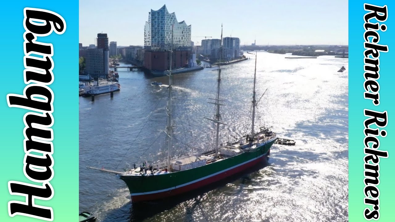 Hamburg. Windjammer Museumsschiff Rickmer Rickmers. Museum Rickmer Rickmers. Музей Рікмер Рікмерс.