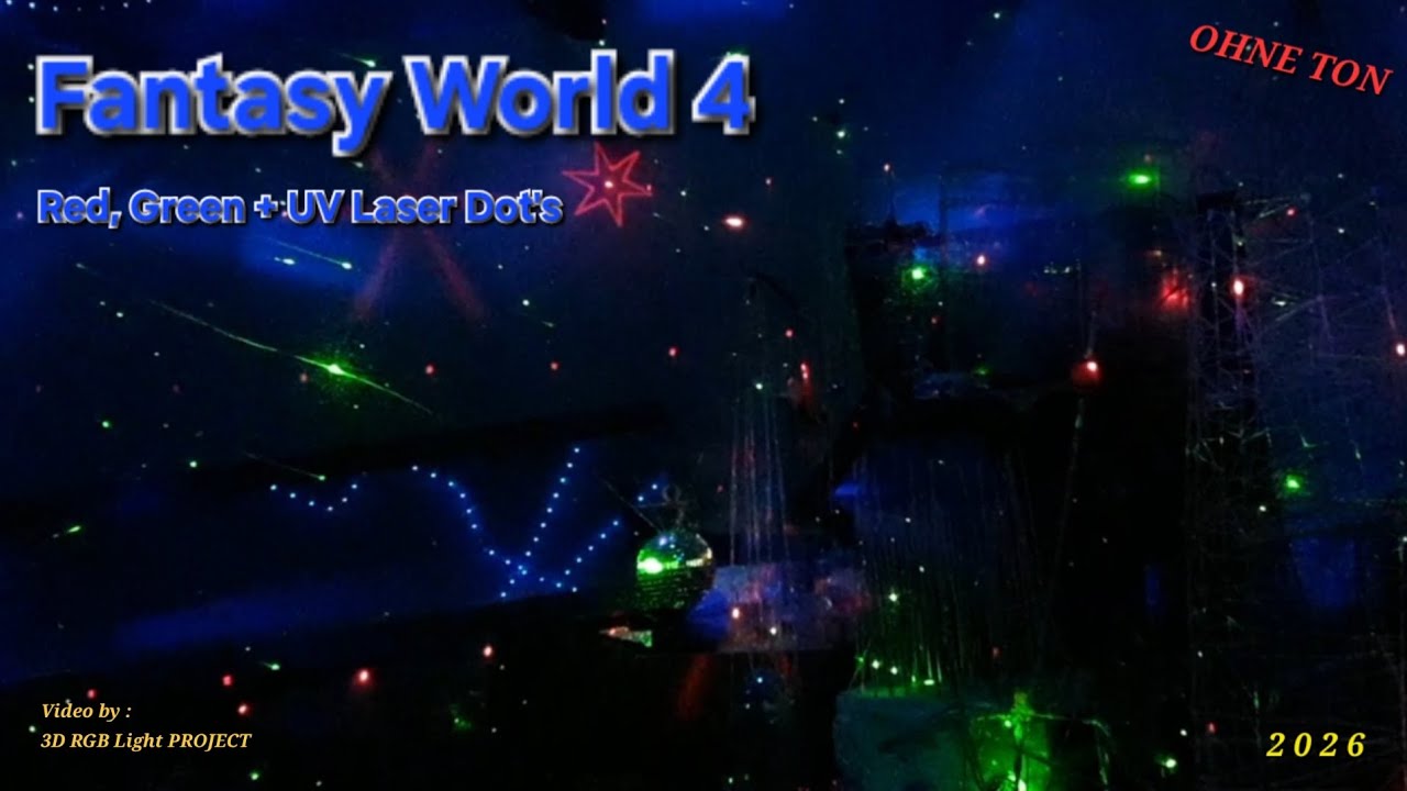 Fantasy World 4 - Space Station World | 2026 - Red and Green + UV LASER Dot and Light World