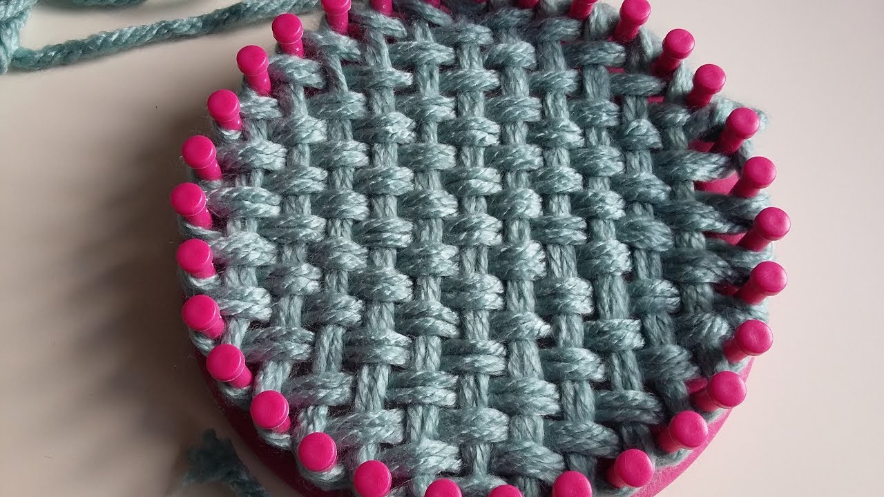 Bulles de Plume - Tressage/Tissage au tricotin circulaire 31 picots