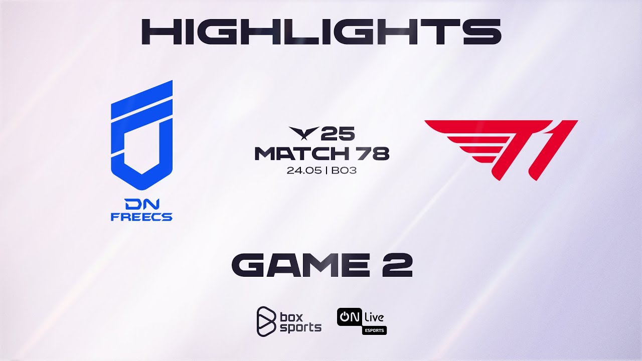 Highlights DNF vs T1 | Game 2 | Match 78 | LCK 2025