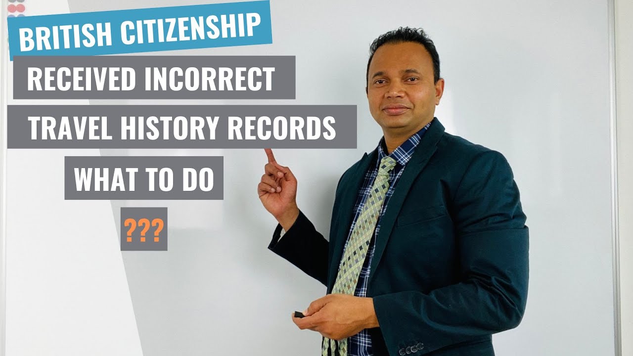 British Citizenship application - Incorrect Travel History data received from UKVI - What to do?
