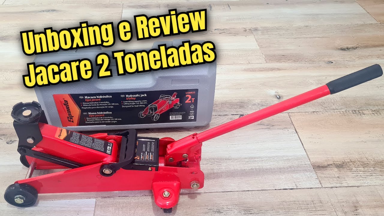Unboxing e Review / Avaliação do Macaco hidráulico de 2T (Jacaré 30cm altura)