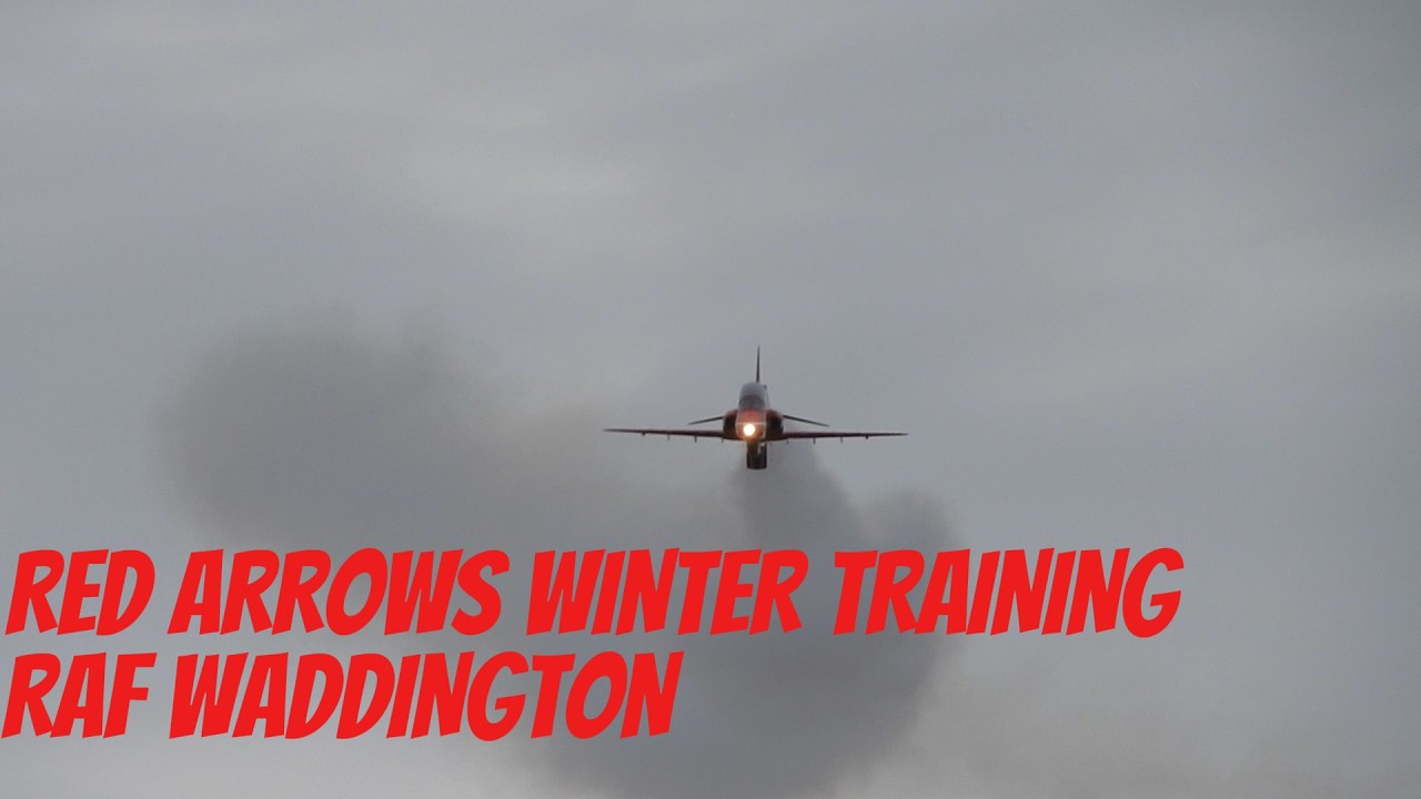 LOUD AND LOW RED ARROWS WINTER TRAINING AT RAF WADDINGTON