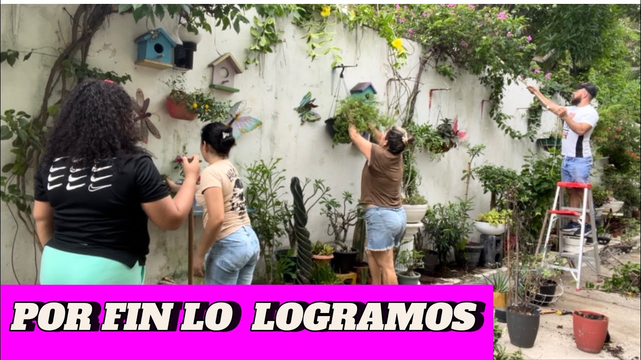Esta es la transformación del jardín cuando me echaron la policía 👮