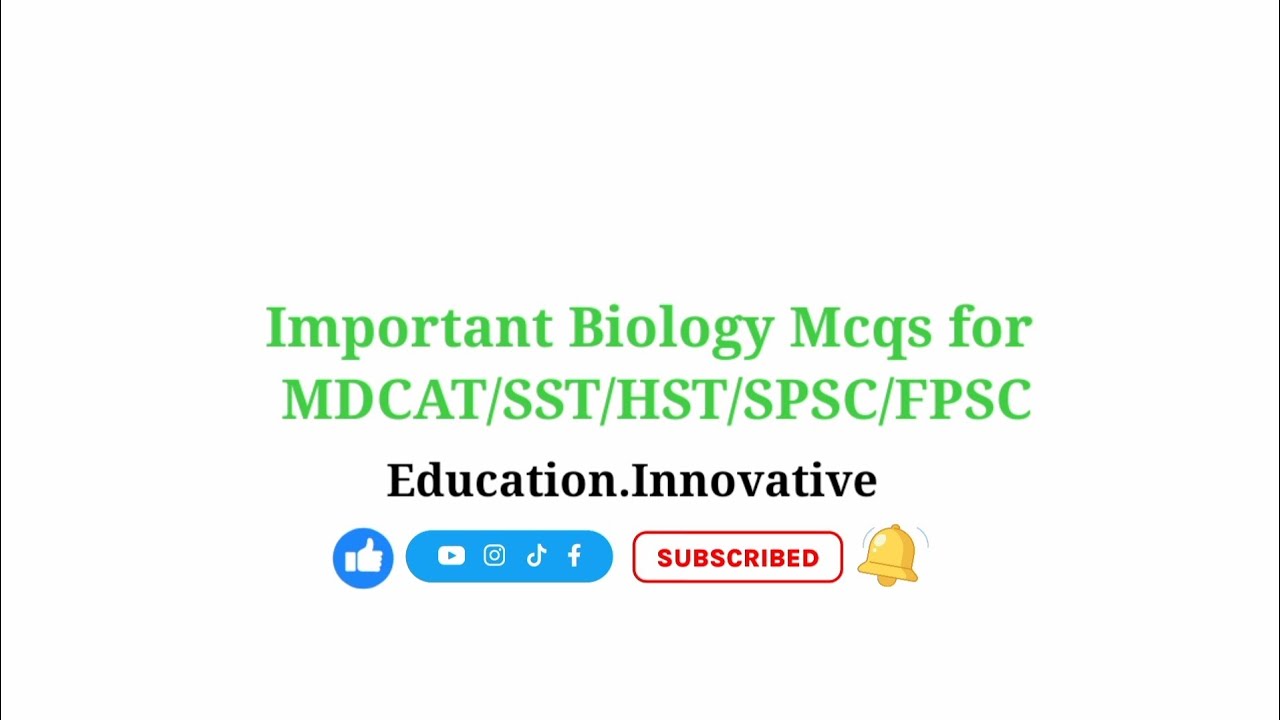 Biology| Important MCQs | Expected | For 