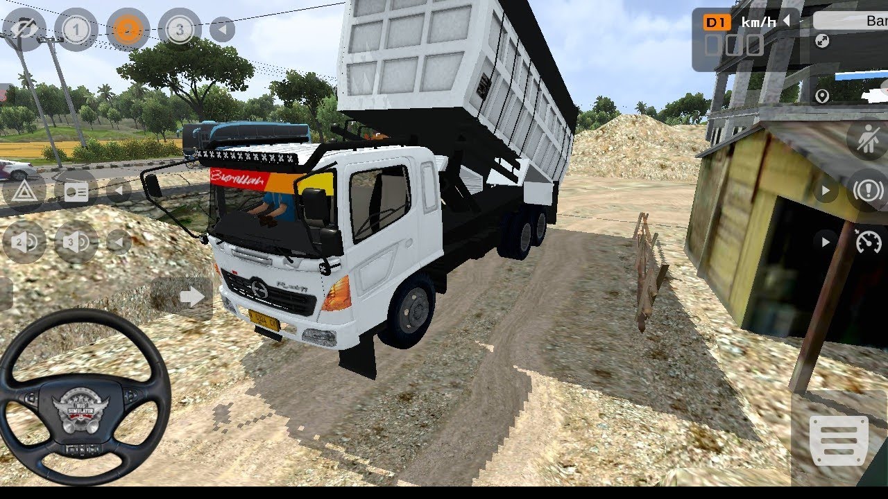 Alamak, truck oleng antar muatan lanjut ke cuci mobil! BUSSID