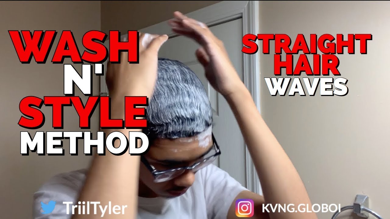 STRAIGHT HAIR WAVES: WASH N' STYLE METHOD