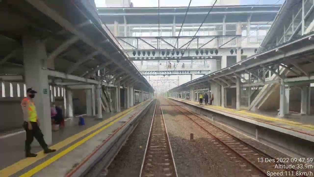 Bekasi - Cikampek | Backride KA Taksaka | Lintas ngebut yang banyak pembatasan kecepatannya