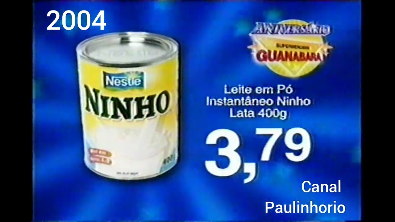 comercial supermercados Guanabara, ano 2004 ANIVERSÁRIO GUANABARA