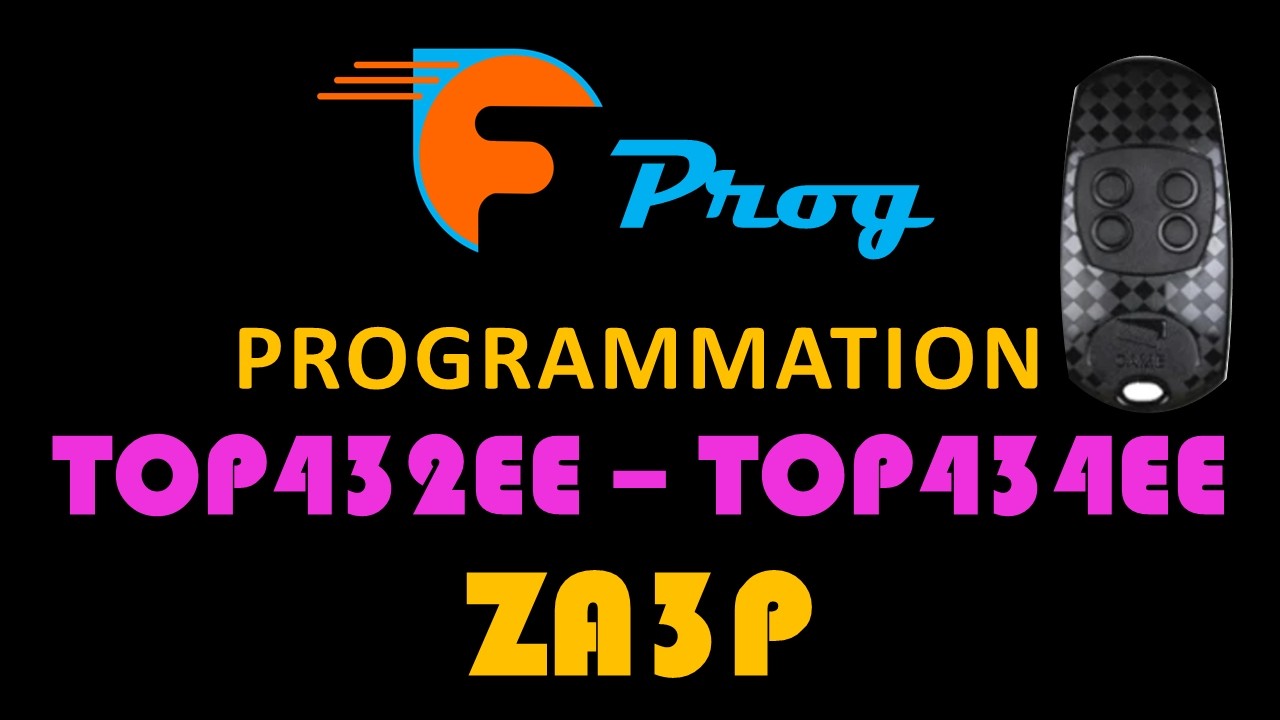 T&eacute;l&eacute;commande TOP-432EE - TOP-434EE sur ZA3P CAME