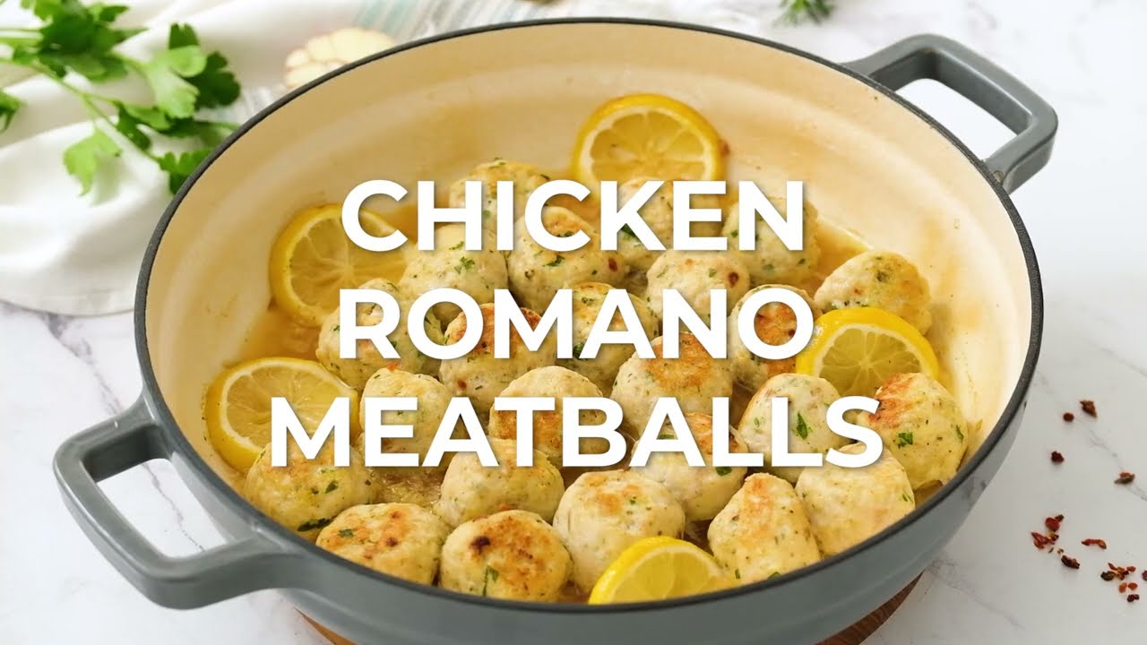 Chicken Romano Meatballs