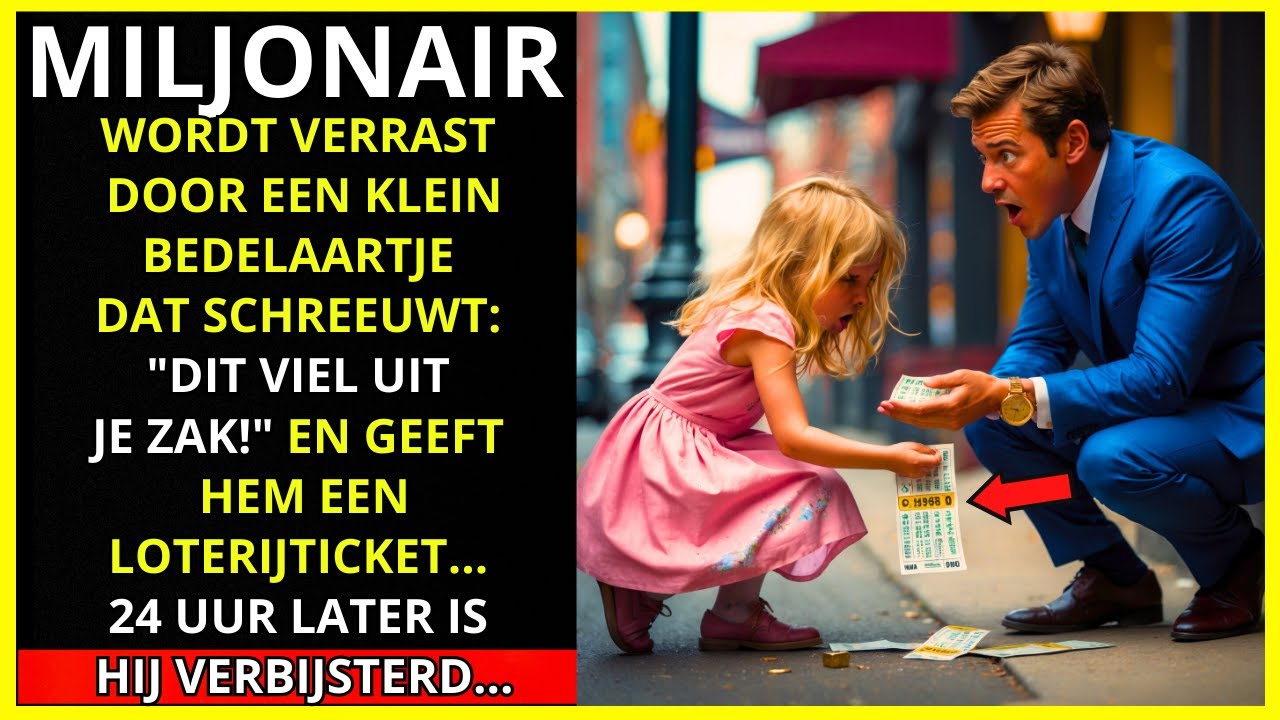 EEN MILJONAIR WORDT VERRAST DOOR EEN KLEIN BEDELAARSMEISJE DAT SCHREEUWT: 