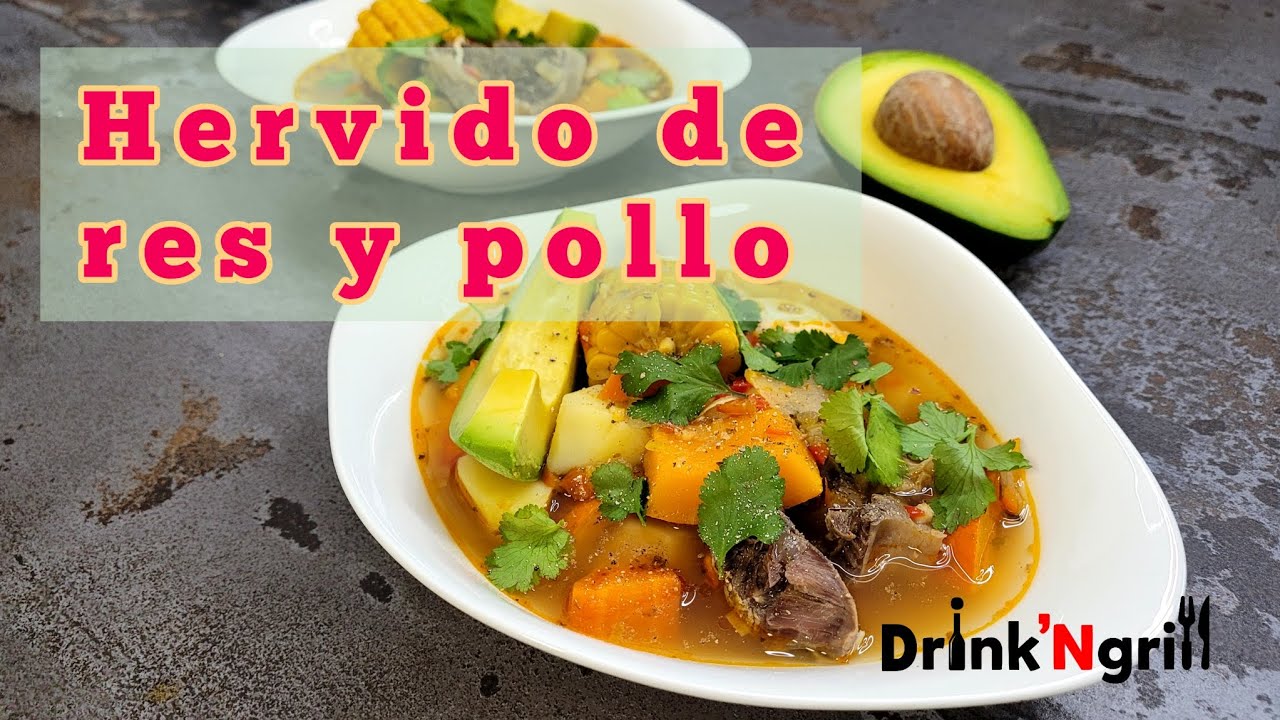 Cómo hacer un Hervido de carne de res y pollo 