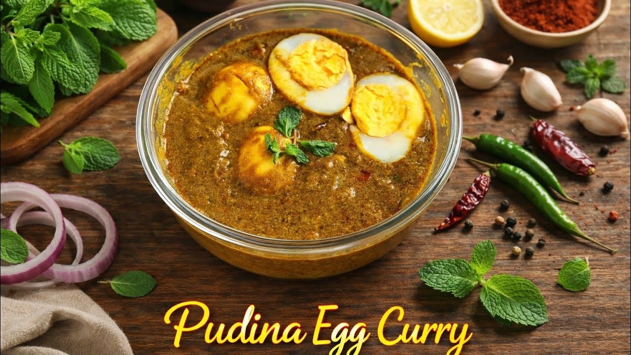 Pudina Egg Masala curry #justonebite 