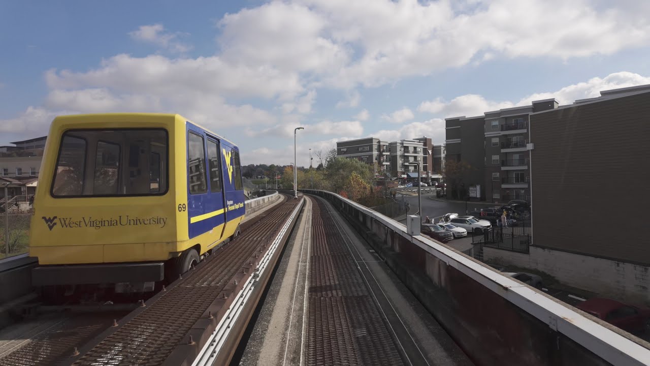 Rode on the WVU PRT | Downtown to Health Sciences Station | Real Time | Gameday - November 2025