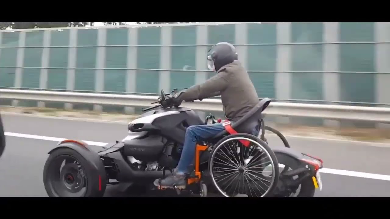 Wheelchair for Can Am Ryker trike innovation