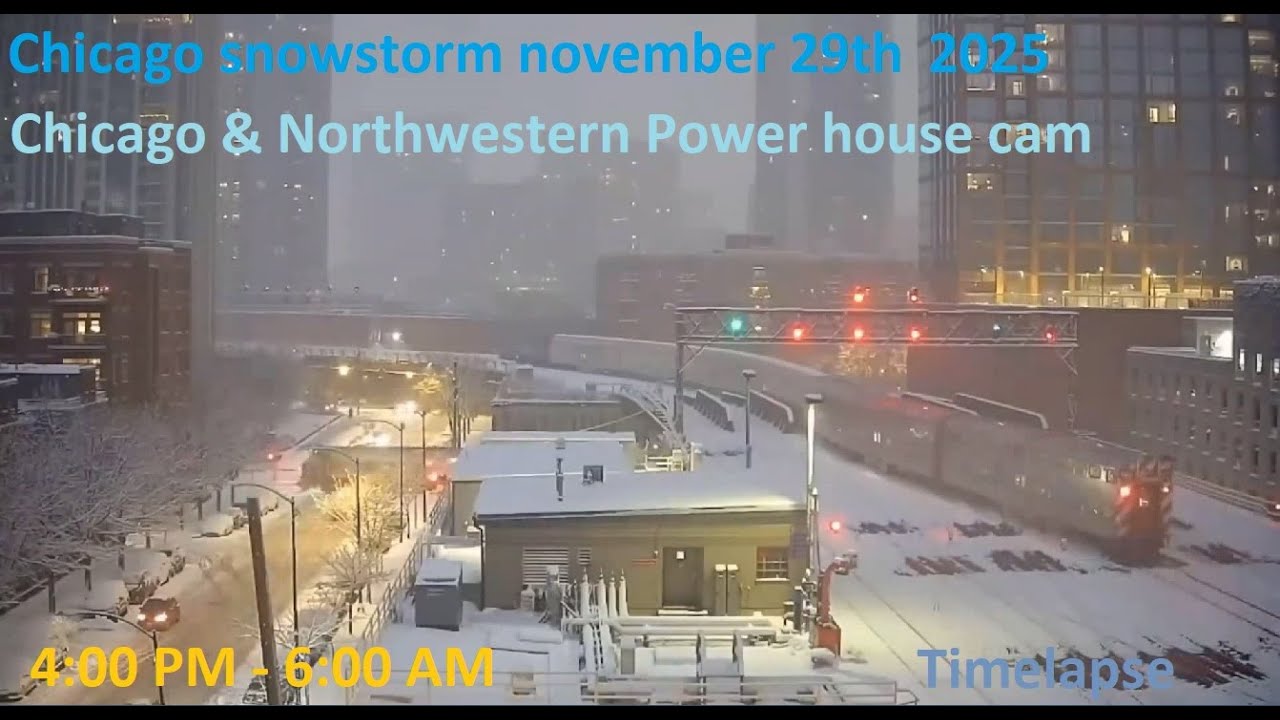 Steel Highway: Chicago snowstorm timelapse