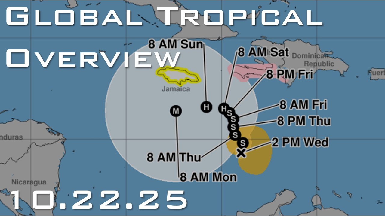 [Wednesday] Melissa Gradually Organizing South of Haiti; Could Intensify Significantly Next Week