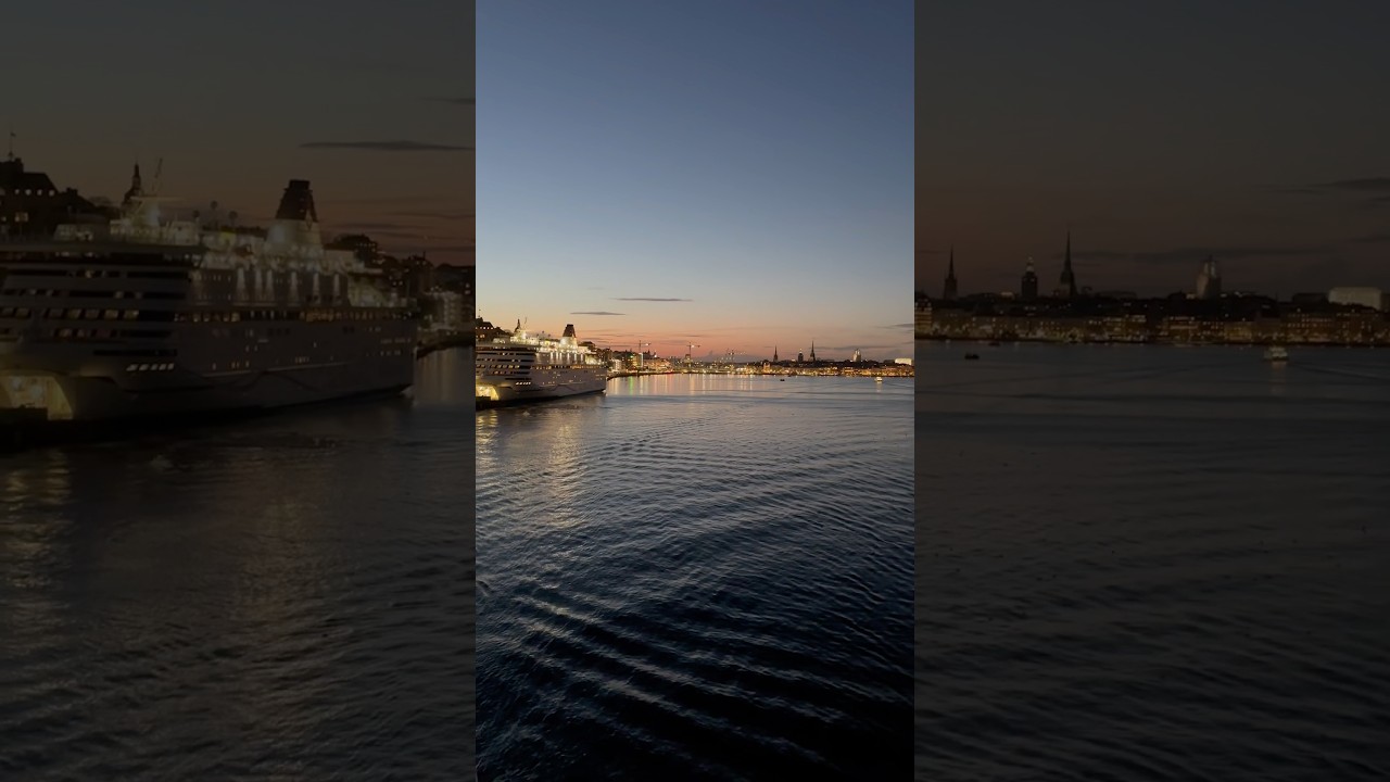 🇸🇪Leaving Stockholm on a cruise ship, Viking Line Gabriella | Sweden to Finland Helsinki Nordic Trip