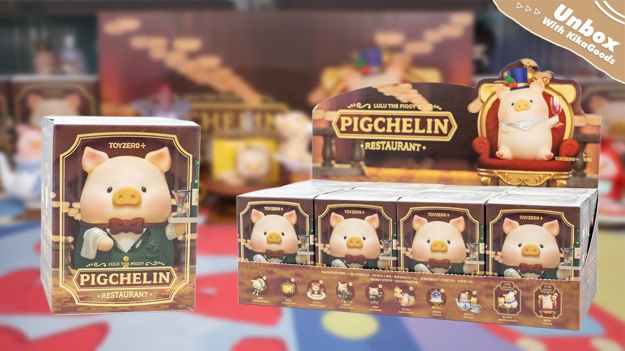 Unbox LuLu The Piggy Pigchelin Restaurant Series Blind Box#unboxing #cute #toys #kawaii #doll #pig