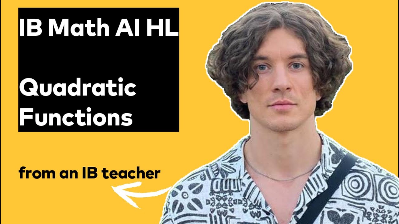IB Math AI HL | Quadratic Functions | Paper 1 May 2023 TZ2, ex 1