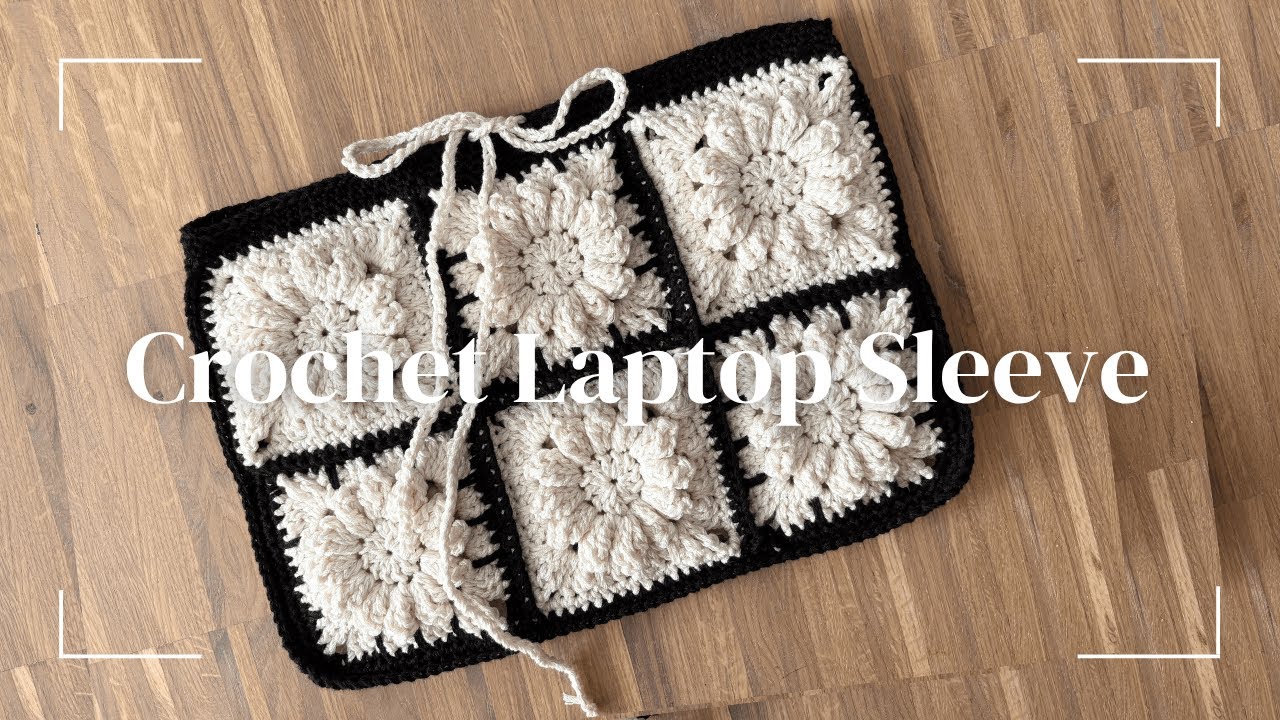 How to Crochet a Laptop Sleeve #crochettutorial