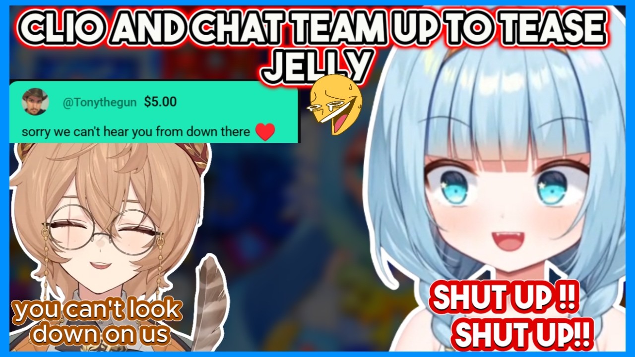 Clio and Chat Team Up to Roast Jelly for Being Tiny 🤣| Jelly Hoshiumi Clips #phaseconnect