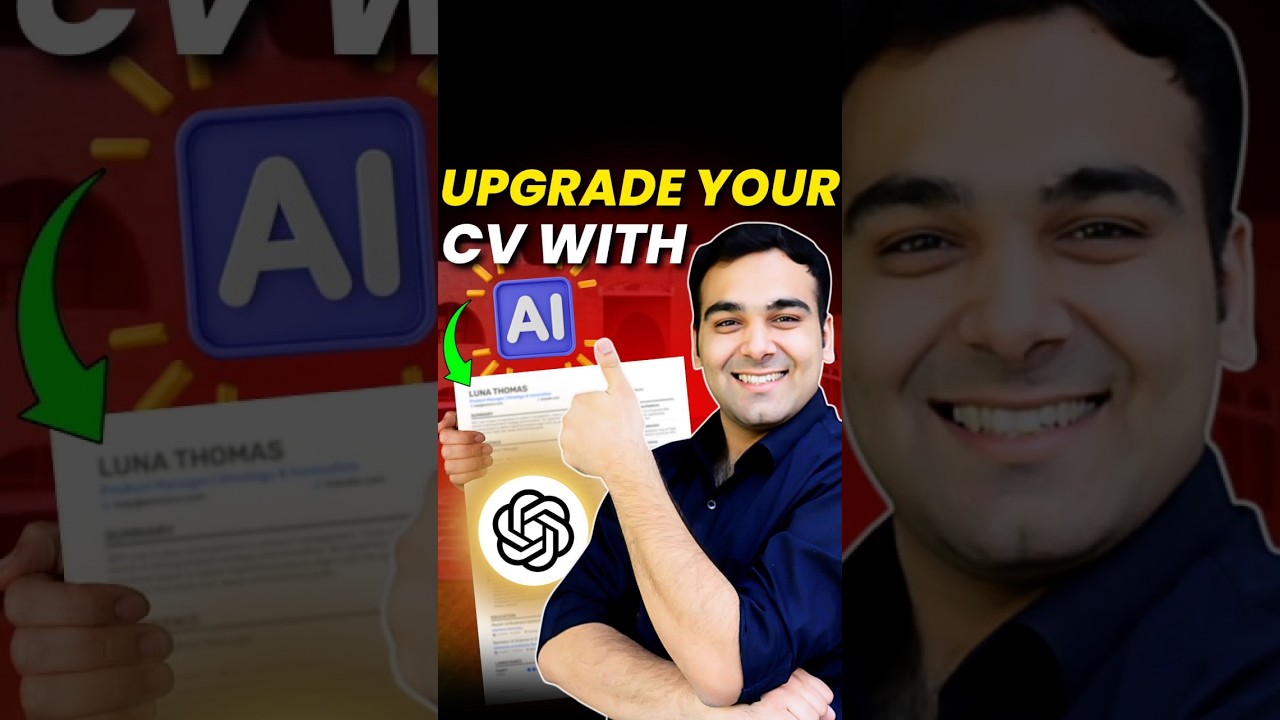 Fix Your CV in 1 Minute Using AI🔥 #shorts