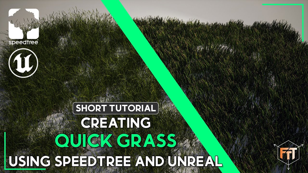 Creating quick grass using Speedtree and importing in Unreal