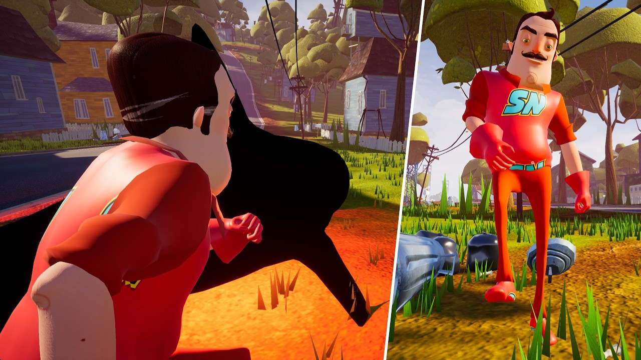 Hello Neighbor but Neighbor has Superpowers