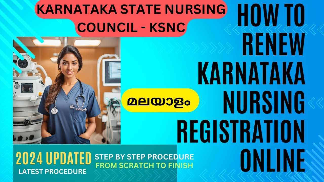 Karnataka Nursing Council Registration Renewal Online 2024  KSNC BSc.