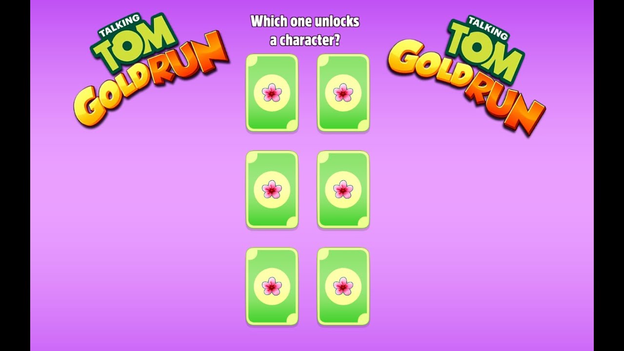 TALKING TOM GOLD RUN - LUCKY CARDS UNLOCKED CHARACTERS !